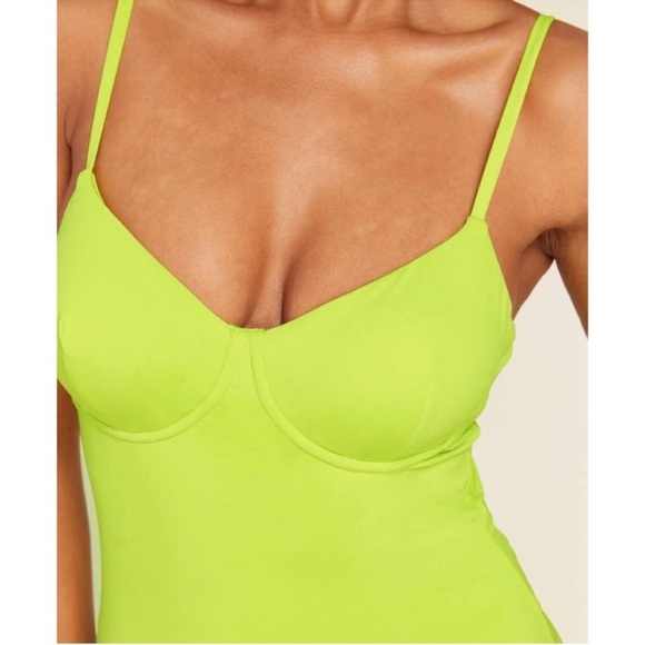 Andie One Piece Neon Swimsuit M - Picture 2 of 15